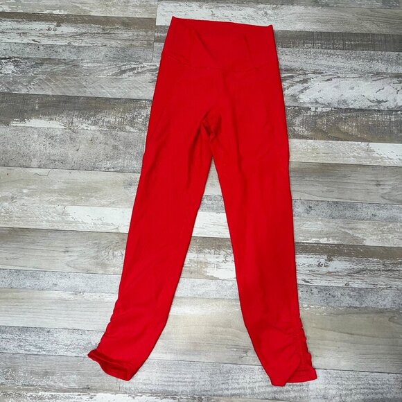Wilo The Label High Rise Leggings Red Size S - Picture 2 of 6